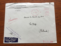 K28 Réunion 1963 Lettre De Saint-Denis Pour La Haye Pays-Bas Niederlande Afs - Cartas