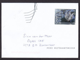 Netherlands: Cover, 2022, 1 Stamp, Underwater Plant, Sea Life, Weird Cancel Problem (traces Of Use) - Briefe U. Dokumente