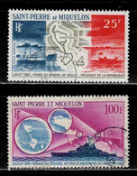St Pierre Et Miquelon  - 1967 -  Voyage Du Général De Gaulle  - PA 38/39  - Oblit - Used - Usados