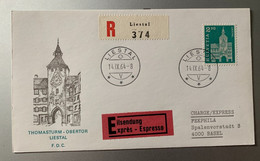 17883 -  Lettre Recommandée Exprès Liestal TObertor Zst No 425   Liestal 14.09.1964 - Horlogerie