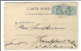 Postkarte Von Constantinople Pera Nach Frankfurt - Lettres & Documents