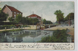 Hal.   -   Ecluse Sur La Route De Bruxelles.   -  1908   Naar   Selzaete - Halle