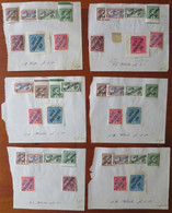 CZECHOSLOVAKIA,  OLD LOT ISSUE 1919 ON SMALL OLD APPROVAL PAGES, USED/UNUSED - Collections, Lots & Series