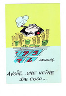 Cpm Illustrateur LASSALVY - Homme Fumeur Cigare Jeu Casino Pièce Jeton - Avoir Une Veine De Cocu - Lassalvy
