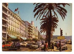 NICE --1968--La Promenade Des Anglais   (voitures Dont Citroen 2CV, 3CV..Renault 4L Et R8 )...cachet......à Saisir - Traffico Stradale – Automobili, Autobus, Tram