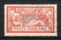 Col24 Colonies Port Said N° 30 Oblitéré Cote 8,00€ - Used Stamps