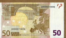 50 EURO "S" J001 E3 S00000... ITALIE - ITALIA CIRCULE/CIRCULATED DUISENBERG RR - 50 Euro