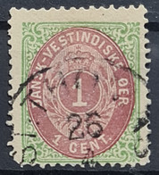DANISH WESTINDIES 1874 - Canceled - Sc# 1 - Denmark (West Indies)