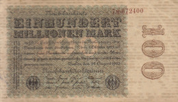 Billet  Allemagne De 100 Millions De Marks   (trace Album)  ///  Réf. Fév.  22 / P13 - 100 Mrd. Mark