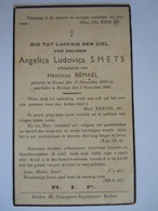 Doodsprentje Angelica Ludovica Smets Kessel 1893 Berlaar 1940 Echtg Henricus Remael - Devotion Images