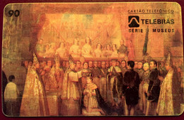 Phone Card Manufactured By Telerbras In 1996 - Series Museums - Painting Navy - Painter François-René Moreaux - Peinture