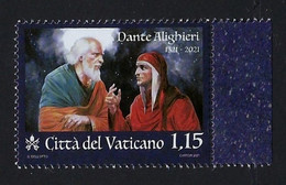 2021 VATICANO "VII CENTENARIO MORTE DANTE ALIGHIERI" SINGOLO MNH - Neufs