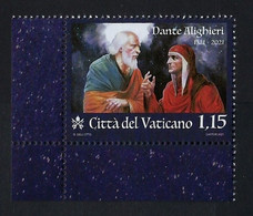 2021 VATICANO "VII CENTENARIO MORTE DANTE ALIGHIERI" SINGOLO MNH - Nuovi