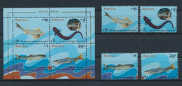 Nepal 1993, Fish, MNH S/S And Stamps Set - Nepal