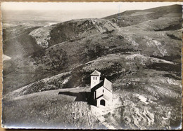 Carte Postale : 81 : En Avion Au-dessus De DOURGNE : La Chapelle De St-Féréol, Timbre En 1960 - Dourgne