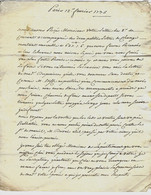 1735 Superbe Lettre Bretagne BARONNIE DE Vitré DIRECTEUR DE CHATEAUVIEUX LETTRE AFFAIRES PARIS VOIR HISTORIQUE - Documents Historiques