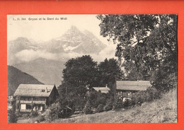 DAQ-14  Gryon Et La Dent Du Midi.  Circulé 1919 Bütner Villars 244 - Gryon