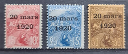 MONACO 1920 - MLH - Sc# B14-B16 - Unused Stamps