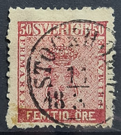 SWEDEN 1858 - Canceled - Sc# 12 - Gebruikt