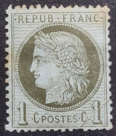 FRANCE 1872 - Canceled - YT 50 - 1c - Pliure Et Taches! - 1871-1875 Ceres