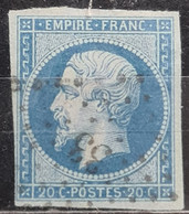 FRANCE 1860 - Canceled - YT 14Bc - 20c - 1853-1860 Napoleon III