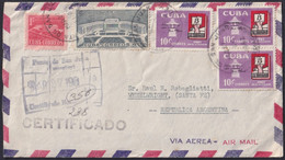 1961-H-36 CUBA 1961 LITERACY CAMPAING REGISTERED COVER PUNTA DE SAN JUAN TO ARGENTINA. - Brieven En Documenten