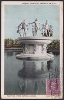 1917-H-397 CUBA 1917 3c POSTCARD NATIONAL CASINO FOUNTAINT 1931 TO FRANCE CANCEL   SUGAR QUIEN MAS NOS COMPRE. - Lettres & Documents