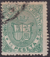 1870-76 CUBA ANTILLAS SPAIN TELEGRAPH TELEGRAFOS 1870-71 ½ Pta USED NO REPORTED. - Vorphilatelie