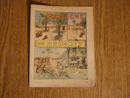 Protège-Cahier/Couverture "Campagne Du Dahomey 4"- Format Plié 21,8 X 17,2 Cm Environ. - Omslagen Van Boeken
