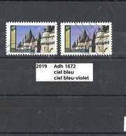 Variété Adhésif De 2019 Oblitéré Y&T N° Adh 1672 Nuance - Gebraucht