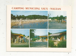 Cp , 17 , VAUX SUR MER , CAMPING MUNICIPAL VAUX - NAUZAN , Multivues, Vierge - Vaux-sur-Mer