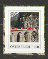 Österreich Personalisierte BM Schmalspurbahnen Albulabahn Thusis - St. Moritz Schweiz ** Postfrisch Selbstklebend - Private Stamps