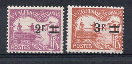 Nvelle CALEDONIE Timbres Taxe N°24* & 25* Neufs Charnières TB Cote 17.00€ - Portomarken