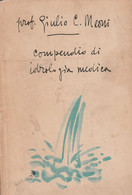 Giulio Meoni.  COMPENDIO DI IDROLOGIA MEDICA - 1962  Zambon - Medicina, Biología, Química