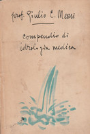 Giulio Meoni.  COMPENDIO DI IDROLOGIA MEDICA - 1962  Zambon - Medicina, Biologia, Chimica