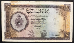 Lybia  LIBIA  10 DINARS 1963 Pick#27 Mb/q.bb Lotto 1722 - Libië