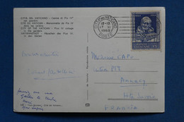 AS4 VATICAN   BELLE CARTE 1960 POUR ANNECY ++AFFRANCH. PLAISANT - Covers & Documents