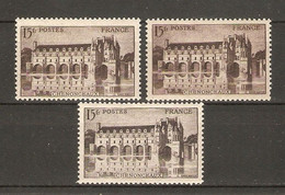 France 1944 - Chenonceaux - YT 610 A.b.c. MNH - Impression Au Dos Du 610c ? - Unused Stamps