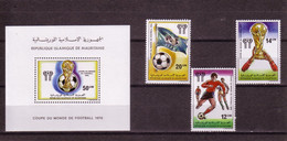 Soccer World Cup 1978 - MAURITANIE - S/S+Set MNH - 1978 – Argentine