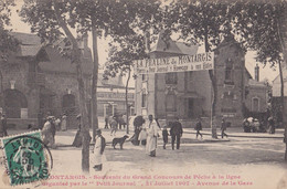 Montargis : Souvenir Du Grand Concours De Pêche à La Ligne Organisé Par Le Petit Journal Le 21/07/1907 - Av. De La Gare - Montargis