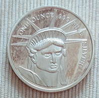 USA - 1 Troy Ounce Silver Bullion - Statue Of Lady Liberty - Collezioni