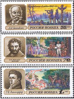 1992 RUSSIA Geographical Discoveries. 3v: 55k, 70k, 1R - Unused Stamps