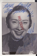 Au Plus Rapide Autographe Dédicace Marcelle Bordas Chanteuse Lyrique Le Mans 1944 Studio Harcourt - Fotos Dedicadas
