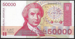 CROACIA  1993  UNC  50000 DINARA  P26 - Croacia