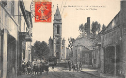 13-MARSEILLE- SAINT-BARNABÉ- LA PLACE DE L'EGLISE - Non Classés