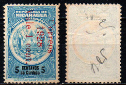 NICARAGUA - 1928 - Inscribed: “Timbre Telegrafico” Red Surcharge - SENZA GOMMA - Nicaragua