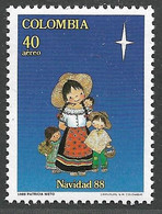 3232u: Weihnachten-Christmas-Noel Kolumbien 1988 ** (alter Abopreis 22.- ÖS) - Poppen