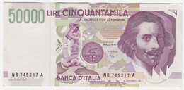 Italy P 116 B - 50.000 Lire 27.5.1992 - AUNC - 50000 Liras