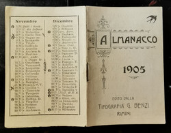 1905 ALMANACCO - Petit Format : 1901-20