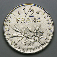 1/2 Franc Semeuse, Nickel, 1996 - V° République - 1/2 Franc